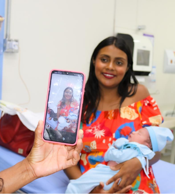 Primeiro bebê a nascer em 2024 na Santa Casa é do município de Garrafão do Norte