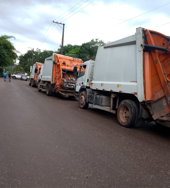 Calote: Prefeitura de Belém não paga e caçambeiros interditam entrada de Aterro em Marituba