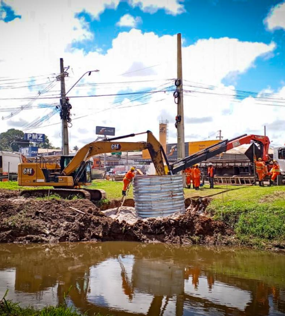NGTM inicia drenagem próximo à avenida Independência e canal Toras