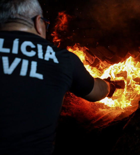 Polícia Civil incinera mais de 3 toneladas de drogas apreendidas na Operação 'Guardião do Norte'