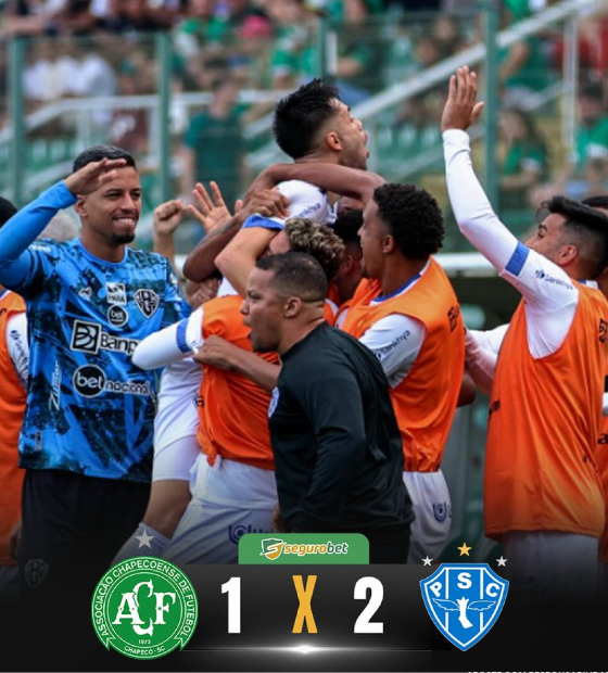 Em tarde de golaços, Papão vira pra cima da Chape e vence por 2 a 1; veja os gols