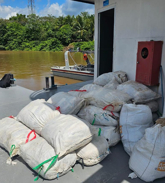 Equipes da Base Fluvial Antônio Lemos apreendem mais de uma tonelada de pescado