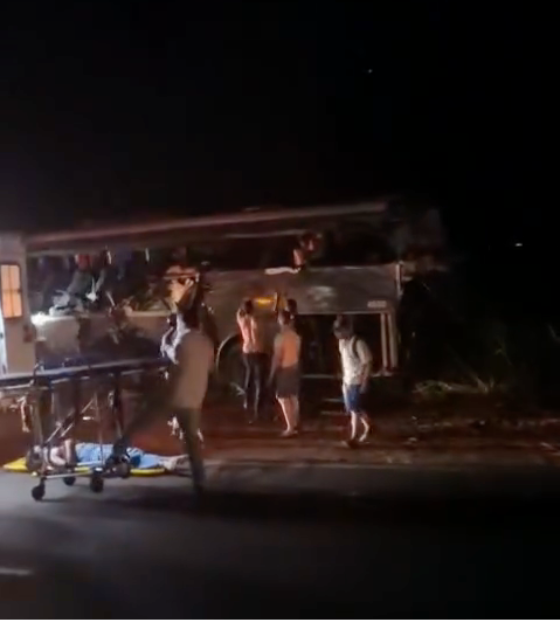 Acidente entre caminhão e ônibus com universitários deixa ao menos dez mortos