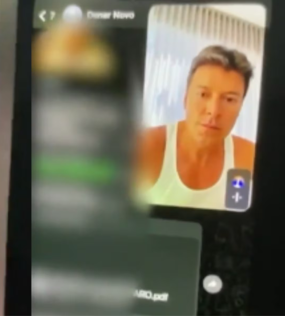 Rodrigo Faro cai em golpe e exibe extrato bancário a estelionatário em videochamada