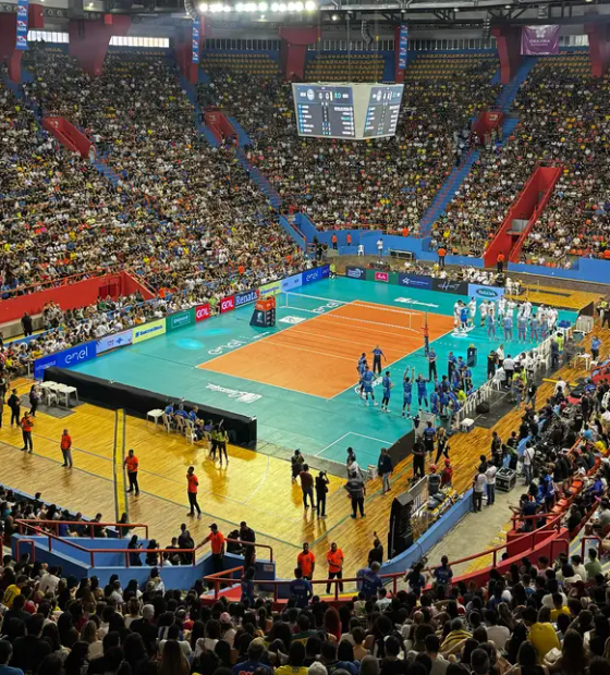 Belém bate recorde de público na Superliga de Vôlei, em jogo no Mangueirinho