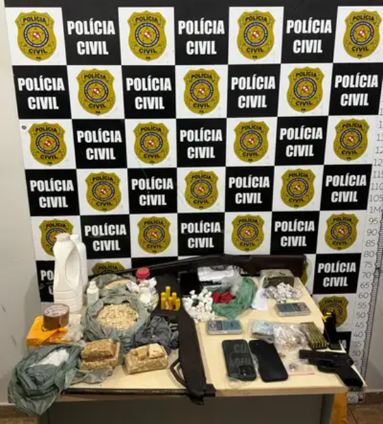 Polícia Civil apreende drogas, armas, celulares, dinheiro e veículo em Novo Repartimento