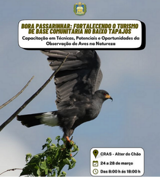 Alter do Chão recebe curso de capacitação em observação de aves na natureza