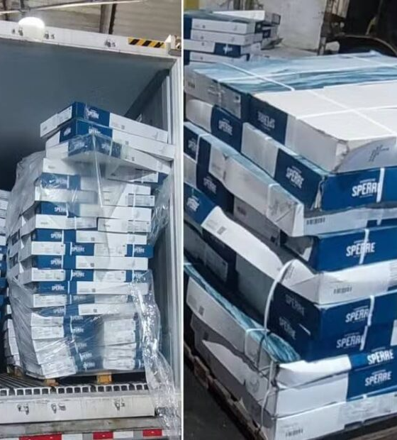 Quadrilha é presa por roubar 25 toneladas de bacalhau; carga é avaliada em R$ 2 milhões