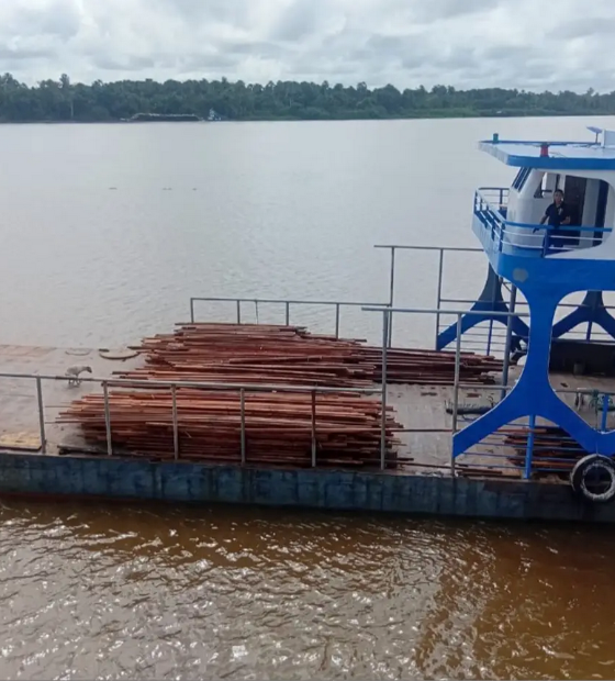 Base Fluvial Antônio Lemos apreende madeira sem documentação