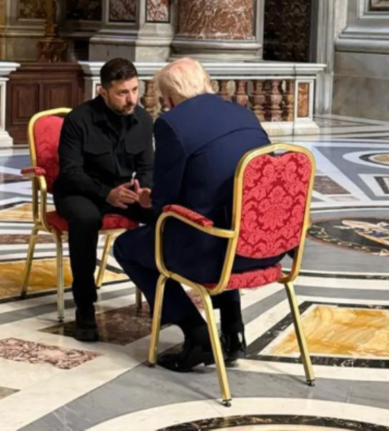 Trump teve reunião “muito produtiva” com Zelensky antes do funeral do Papa