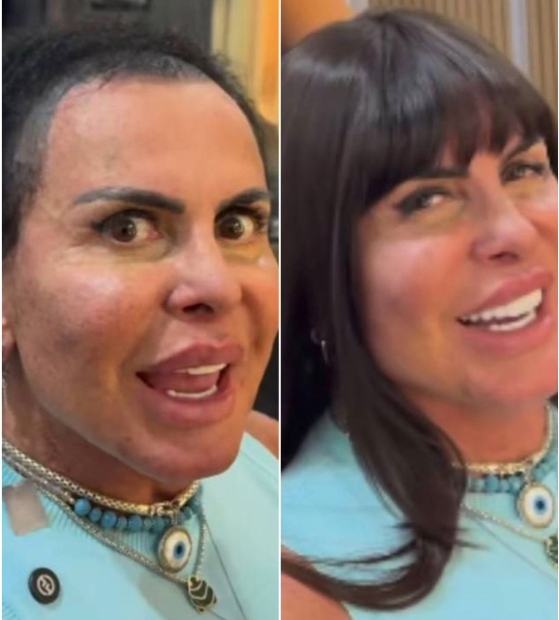 Gretchen revela que tem calvície e põe novo cabelo para participar do Power Couple