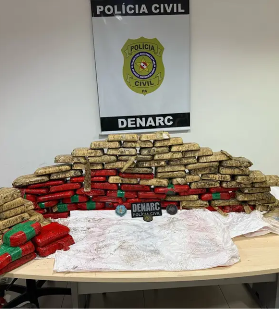 Divisão de Narcóticos da Polícia Civil apreende 180 kg de drogas em Cametá
