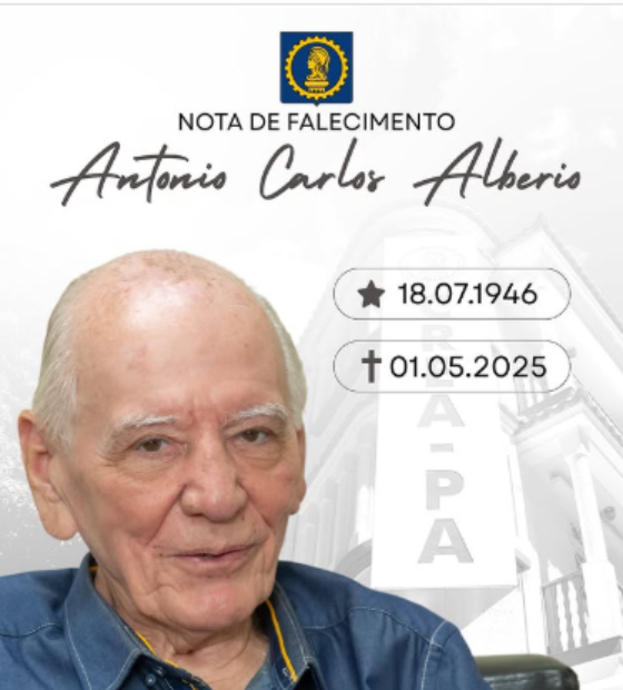 Falece o ex-presidente do CREA-PA, Eng. Agrônomo Antônio Carlos Albério, aos 78 anos