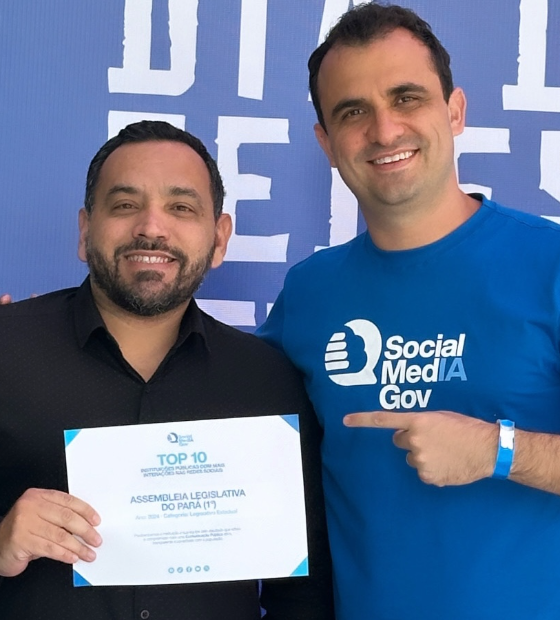 Redes sociais da Alepa são reconhecidas em evento nacional e lideram ranking brasileiro