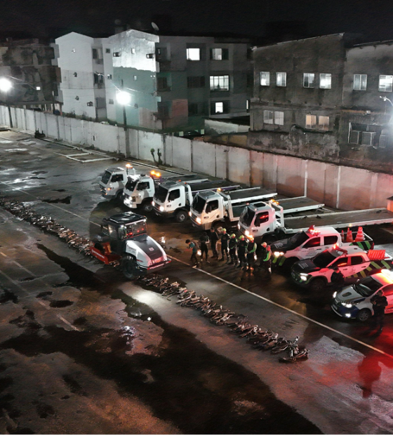 Belém destrói mil escapamentos adulterados em ação contra poluição sonora