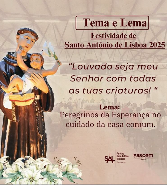 Paróquia de Santo Antônio de Lisboa lança neste sábado, 17, o cartaz oficial da festividade 2025