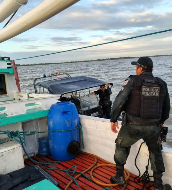 PM desarticula estaleiro clandestino e apreende carga de contrabando no Marajó