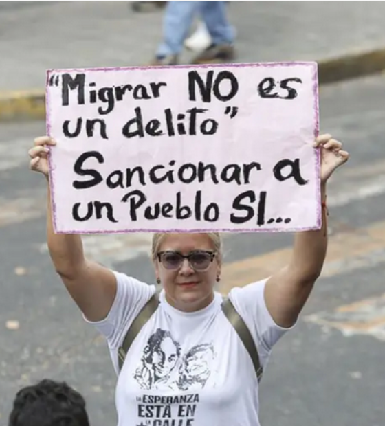 Venezuelanos proibidos de entrar nos EUA por Trump: ‘Passamos de um país poderoso a escória’