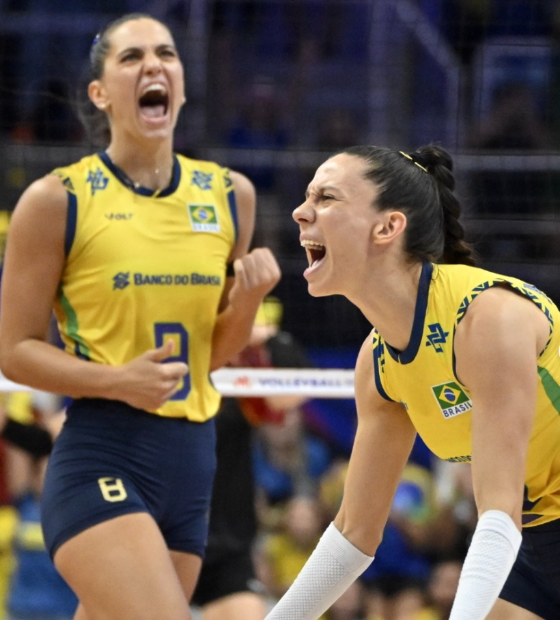 Brasil passa sufoco, mas supera Alemanha e segue invicto na Liga das Nações de Vôlei