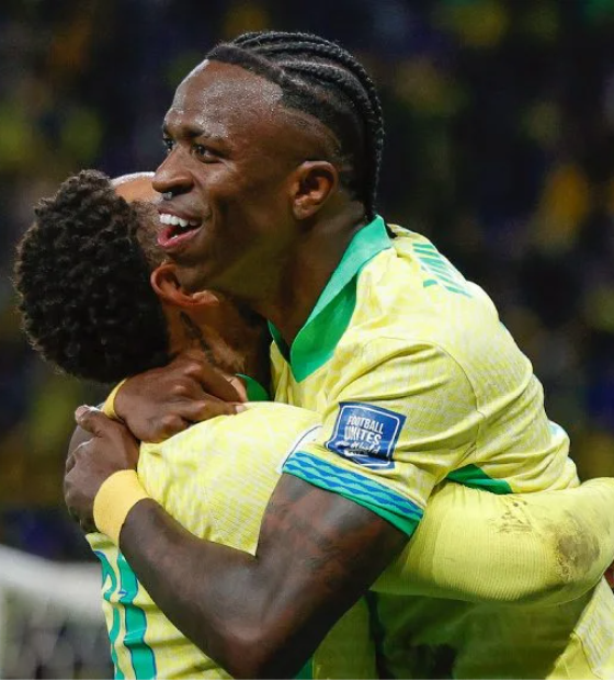 Vini Jr. presenteia Ancelotti com vitória sobre Paraguai e Brasil garante vaga na Copa do Mundo