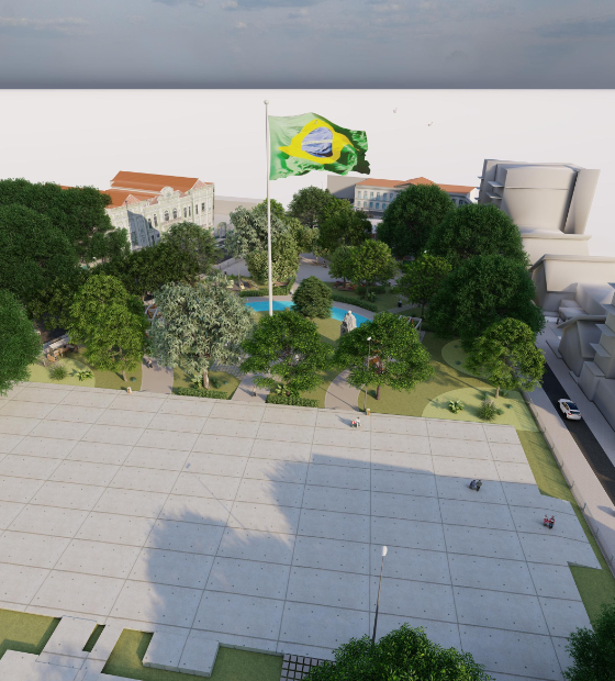 Praça da Bandeira, no centro de Belém, passa para a responsabilidade do Exército