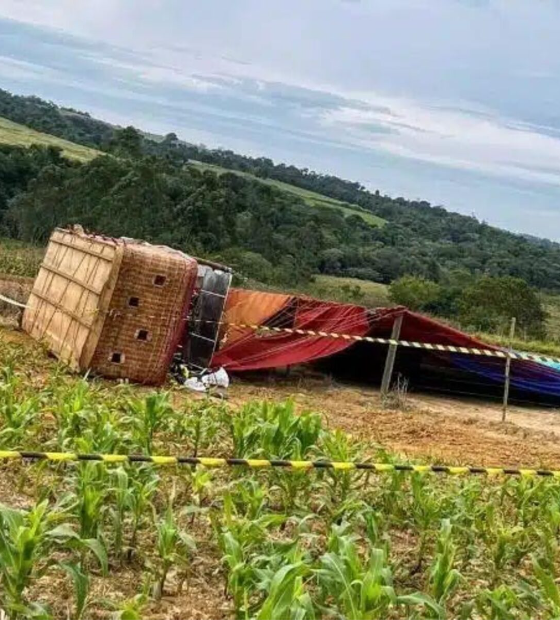Balão com 33 tripulantes cai no interior de São Paulo e uma pessoa morre