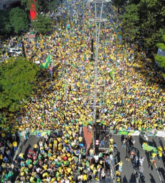 Manifestação de Bolsonaro reuniu 12 mil pessoas na Avenida Paulista, afirma USP