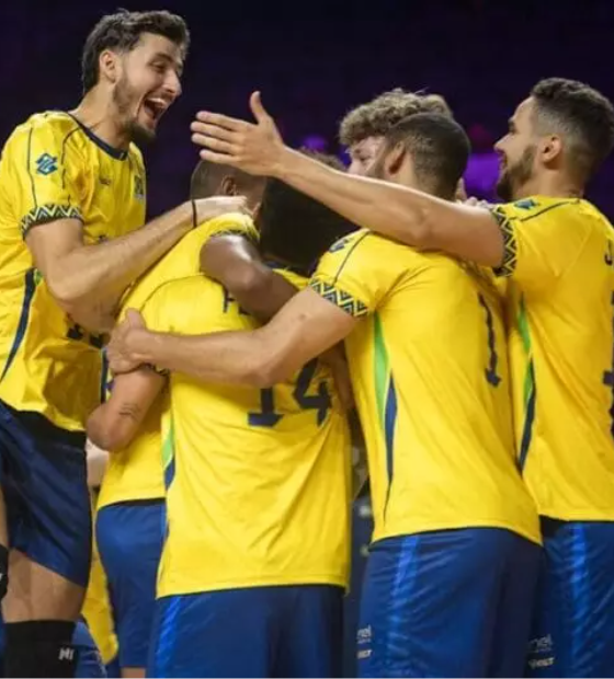 Seleção masculina vence Polônia, fecha semana com 100% e lidera Liga das Nações de vôlei