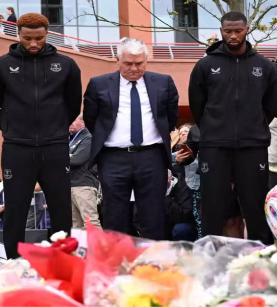 Everton deixa rivalidade com Liverpool de lado e vai a Anfield prestar homenagem a Diogo Jota