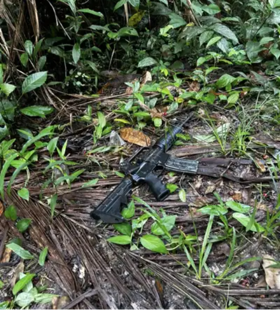 PM apreende fuzil e munições em operação na área de mata no Paracuri II, em Belém