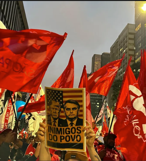  Manifestação de esquerda tinha como foco o Congresso, mas atingiu Bolsonaro e Tarcísio