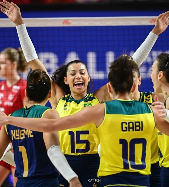 Seleção feminina de vôlei derruba Polônia e conquista 7ª vitória seguida na Liga das Nações