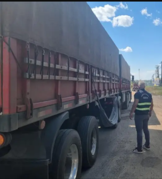 Em Marabá, Sefa apreende mais de 78 mil quilos de soja em grão