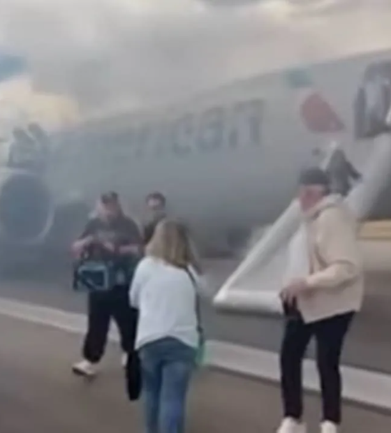 Trem de pouso de avião da American Airlines pega fogo durante decolagem