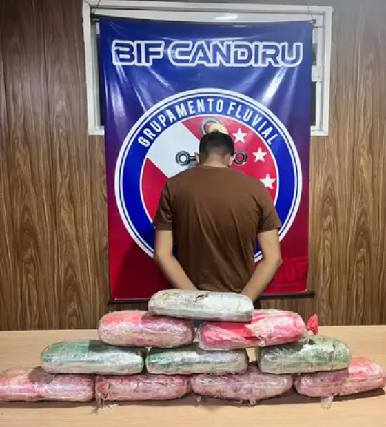 Em Óbidos, agentes da Base Candiru prendem homem que transportava drogas em carro