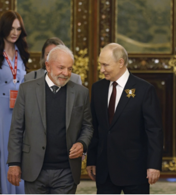 Lula recebeu telefonema do presidente da Rússia, Vladimir Putin, neste sábado, 9