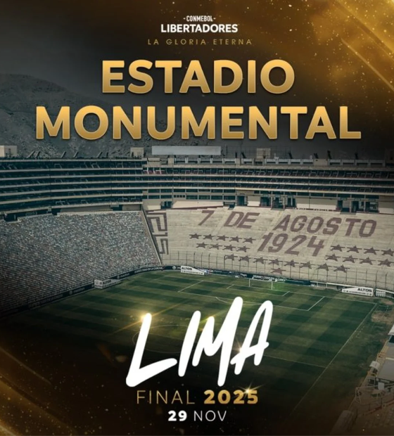 Conmebol define estádio do Universitário, em Lima, para a final da Libertadores 2025