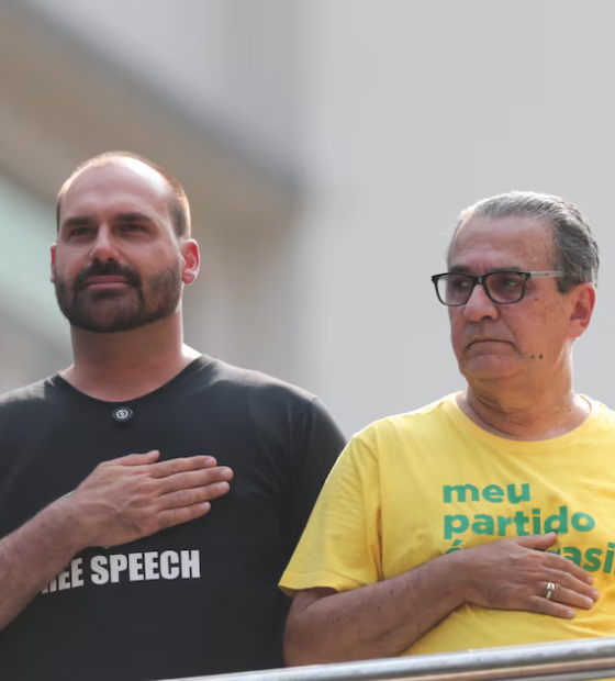 Após xingamentos, Eduardo Bolsonaro grava vídeo em apoio a Silas Malafaia