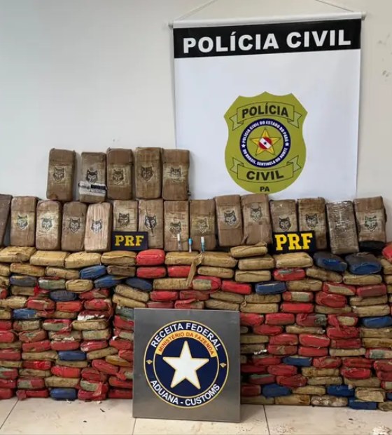 Operação conjunta apreende 309 tabletes de cocaína e maconha tipo skunk