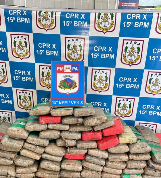 Polícia Militar apreende 176 kg de drogas em operação no oeste do estado