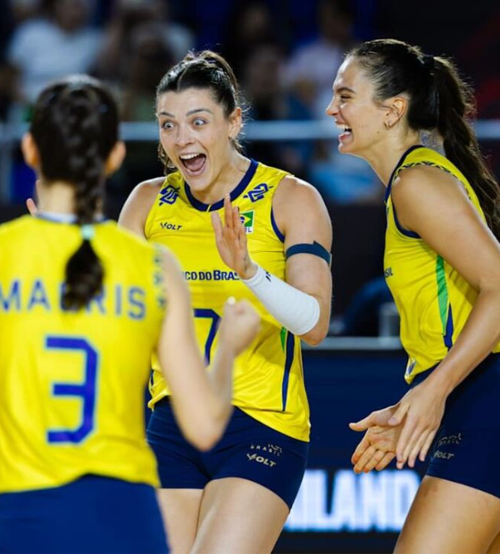 Seleção feminina bate Porto Rico e avança em 1º do grupo no Mundial de vôlei