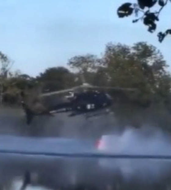Helicóptero cai em lago ao tentar pegar água durante combate a incêndio na França