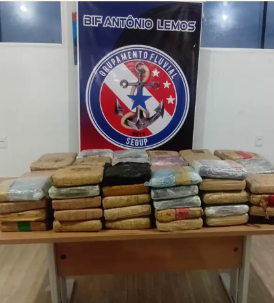 Base Fluvial Antônio Lemos apreende mais de 100 quilos de drogas no Marajó