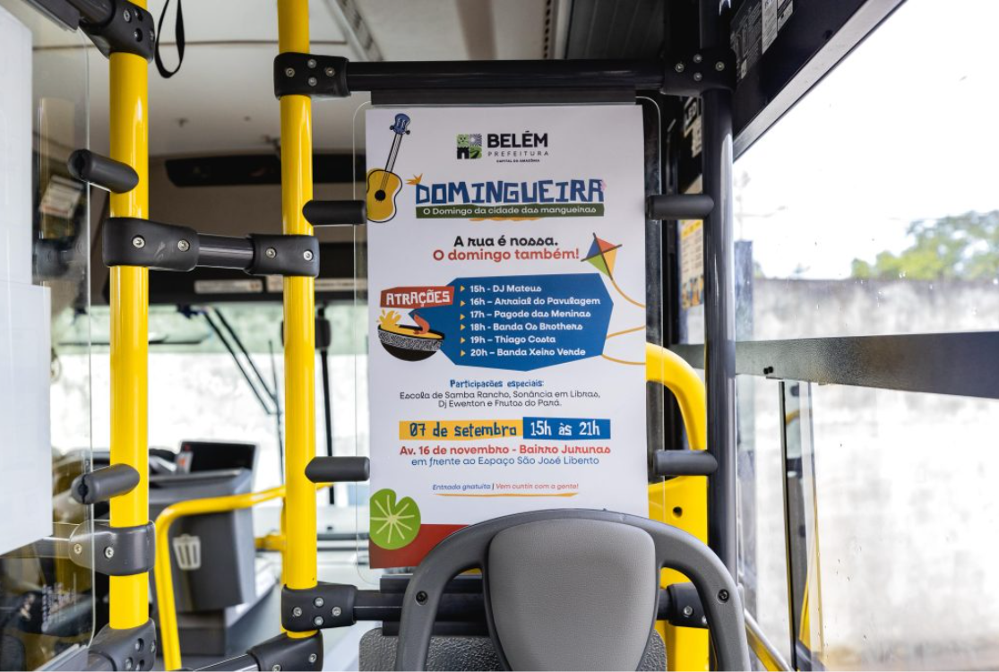 Segunda edição da Domingueira terá shows e ônibus exclusivo e gratuito