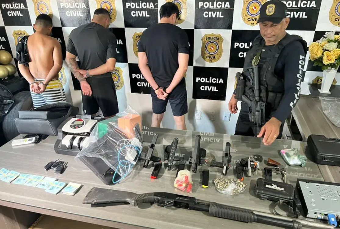 Polícia Civil prende cinco pessoas e apreende sete armas de fogo em Santarém