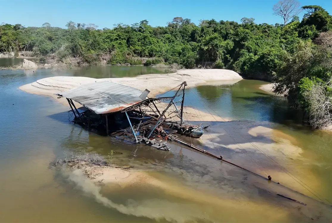 Garimpo ilegal avança e ameaça de morte rio e vida selvagem no Pará - será o Benedito
