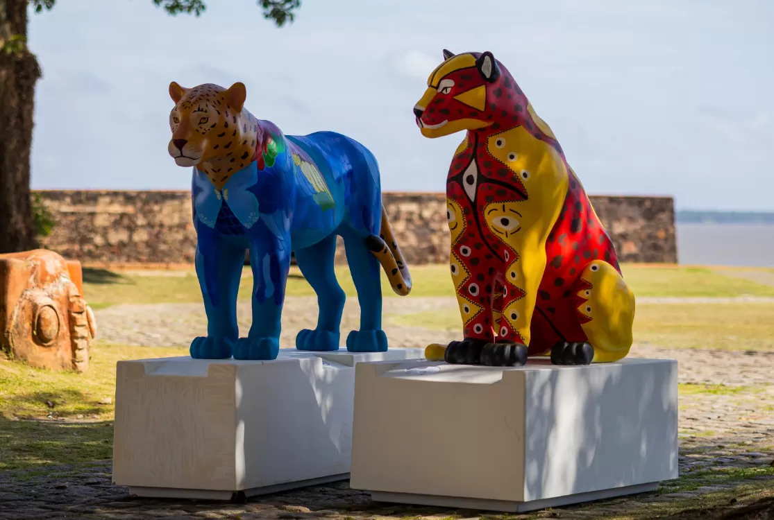 Pinturas das onças da Jaguar Parade encerram neste domingo, 19