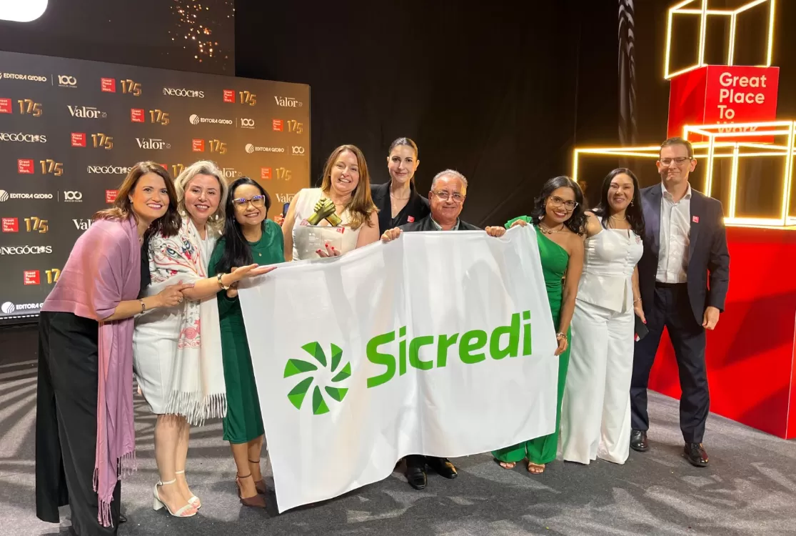 Sicredi é eleita pelo 2° ano como melhor empresa para se trabalhar no Brasil