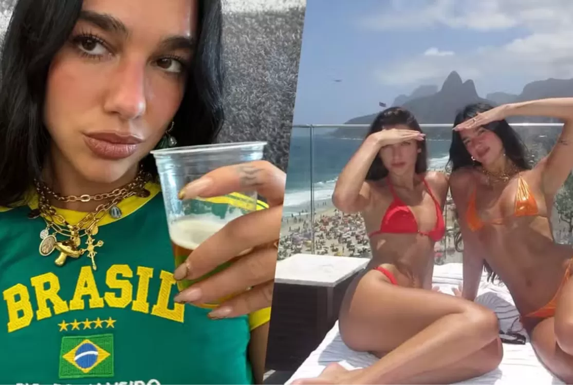 Dua Lipa compartilha álbum de fotos do Rio e se declara: 'No meu coração'