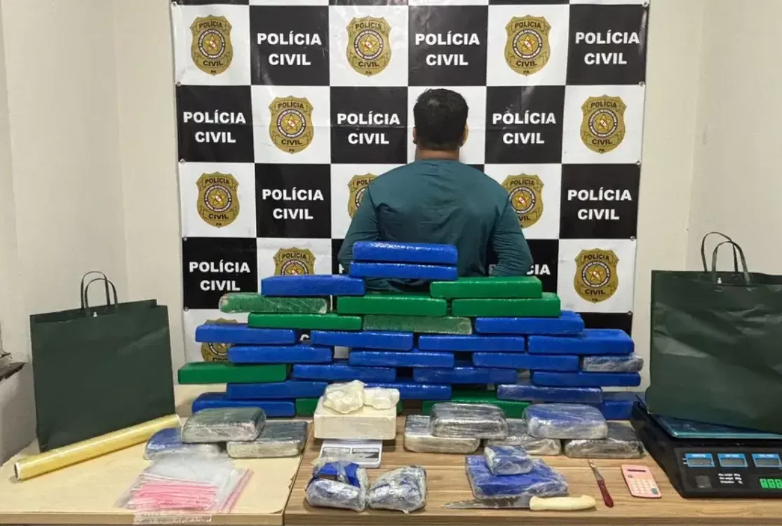 Polícia Civil apreende 40kg de drogas em Parauapebas; uma pessoa foi presa